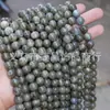 Jiejing Piedra Blanca Natural con Purpurina Cuentas Sueltas Cuentas Redondas Pulsera de Alta Calidad Accesorios para Joyería Hecha a Mano con Cuentas Piedras Semipreciosas