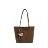 Bolsa Tote Tendência Retrô Estilo Coreano Bolsa Feminina de Alta Qualidade Simples Versátil Bolsa de Ombro Único Grande Capacidade Bolsa de Mão com Temperamento Bolsa Feminina