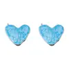 Estilo Óleo Acero Inoxidable 304 Goteo de Aceite Corazón Manchado Multicolor Colgante Colgante Simple Materiales para Joyería DIY Accesorios