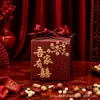 2026 Nova Nossa Família Tem Doce Caixa de Alegria Estilo Chinês Casamento Noivado Lembrança Quadrada de Alto Padrão Caixa Vazia Atacado
