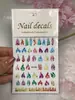 Pegatina de uñas estilo japonés nueva de fábrica, cinta de ballet, estrella, luna, mariposa de ensueño, llama, decoración de pegatina de uñas en blanco y negro