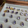 Pequeñas explosiones de camote piedra de energía calabaza de amatista natural agujero pasante pequeños accesorios de gota joyería de plata S925 diamante DI