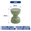 Taburete pequeño creativo escandinavo para el hogar, apartamento pequeño, popular estilo crema, taburete bajo de plástico engrosado, taburete para cambiar zapatos en la sala de estar