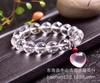 Atacado de fábrica Cristal branco natural 128 pulseira esculpida pulseira de anel único com pingente de amor de cristal rosa joias