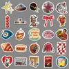 50 Piezas de Pegatinas de Tendencia Retro Americana, Creativas y Geniales para Cascos de Graffiti, Fundas de Teléfono para Coche, Tazas de Té con Leche, Pegatinas Guka