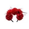 La Diadema de Plumas de Carnaval Más Popular de Amazon Fiesta Día de Muertos Festival Performance Escénica Tocado de Novia para Mujer