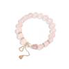 Pulseira de Contas de Cabacinha de Ametista Boliviana Natural Moda Feminina Para o Trabalho Pérola de Água Doce Cristal Rosa Pulseira