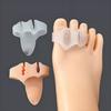 Sandalias Chanclas Separador de Dedos de Silicona con Tres Agujeros Separador de Dedos Separador de Dedos Superpuestos Protector de Dedos Sebs