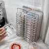 Caja de Acrílico Transparente para Pulseras, Soporte Exhibidor a Prueba de Polvo para Joyería de Muñeca, Contenedor de Almacenamiento Transparente para Organización de Joyería en Casa