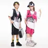 Ropa Moderna para Niños de Street Dance Hip-Hop Streetwear Chaleco para Niños y Niñas Traje de Tres Piezas para Actuación Traje de Marca Moderna de Hip Hop para Niños