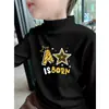 Camiseta Térmica Cepillada para Niños, Cuello Semi-alto, Camiseta Infantil, Nuevo Estilo Otoño/Invierno 2026, Top Versátil para Niños Mayores