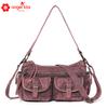 Angelkiss Nuevo Bolso de Moda Europeo y Americano Bolso de Hombro Cruzado de Gran Capacidad de Cuero Suave para Mujer Venta al por Mayor Bolso Mensajero