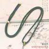 Ajustando cordón para colgante diy collar de colgante de jade cuerda hombres y mujeres hebilla de metal simple cuerda de cuello tejida a mano venta al por mayor