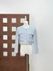Blazer Pequeno para Mulheres, Produto Novo de Alta Qualidade, Jaqueta Floral Espessa Estilo Pequeno Fragrante, Terno Top Curto Calça Bolso Múltiplo Abotoamento Simples