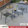 Mesas y sillas de acero inoxidable para patio al aire libre, departamento de ventas de jardín, cafetería, centro comercial, exterior, mesa y silla de ocio al aire libre combinadas