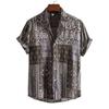 Verano 2024 Nuevo Transfronterizo Wish Aliexpress Amazon Camisa Casual Floral de Manga Corta con Estampado Digital 3D