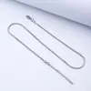 Cadena Sencilla de Acero Inoxidable Cadena Cruzada Cadena de Caja Cadena Stardust Cadena O Cadena de Labios Cadena de Serpiente Redonda Cadena Sencilla de Lujo Ligero para Mujer