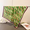 Pañuelo Cuadrado Estampado de Imitación Seda, Infantil y Energético, Pañuelo de Cuello Versátil y de Alta Gama, Pañuelo Cuadrado Pequeño, Pañuelo para la Cabeza, Pañuelo de Seda, Bufanda para Mujer