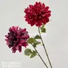Flor de Dalía Artificial de Tallo Único para Boda y Decoración del Hogar, Accesorio de Fotografía, Flor de Dalía, Hermoso Crisantemo Oriental