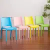 Silla de Plástico Simple Respaldo Silla Silla Adulto Silla de Comedor Silla de Ocio para Exterior Apilable Silla Engrosada Silla de Negociación