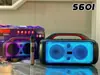 Transfronteiriço Novo WGY-S601 Alto-falante Bluetooth Portátil de Alta Potência para Exterior Alto-falante Duplo Subwoofer Pesado K-song Festa