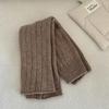 Calcetines de punto de lana cálidos para otoño e invierno 2024, color gris, para piernas pequeñas, Miu, sencillos, anchos, de color liso