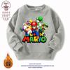 Sudaderas para niños Primavera y Otoño 2024 Ropa Nueva Dibujos Animados Medio Abiertos Ropa para Niños Grandes Tops Aterciopelados Engrosados Otoño e Invierno para Niños