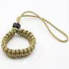 Pulsera de Supervivencia para Exteriores Cámara en la Muñeca Cuerda Trenzada de Paracord Colgante Pulsera Trenzada Universal de Paracord para la Muñeca