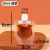 Sacos Personalizados para Dispensar Café Líquido, Sacos com Bico para Concentrado de Café Cold Brew, Sacos Transparentes Foscos Stand-Up para Levar em Feriados