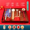 Conjunto de suprimentos para pegar a semana para bebê menina e menino de um ano de idade, arranjo de aniversário, adereços de tapete de loteria em estilo chinês, moderno