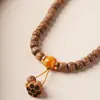 Pulsera Perfecta de 20 mm de Madera de Águila y Hormiga Estilo Antiguo Pulsera de Cuentas de Ábaco Estilo Chino Juguete Cultural Cuentas de Oración Budistas