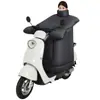 Funda a prueba de viento para vehículo eléctrico con protección para el cuello, versión cálida, forrada de polar para invierno, engrosada, cálida, a prueba de viento, impermeable para motocicletas eléctricas