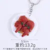 Chaveiro de Prato de Comida Simulada Pvc Miniatura Prato de Comida Simulado Cozinhar Brinquedo de Faz de Conta Restaurante Pequeno Presente