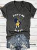 Amazon Estación Independiente Paraguas Chicas Nuevo Cuello en V Manga Corta Suelta ebay Camiseta Casual Mujer Venta al Mayoreo