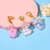 Pequeño Regalo Llavero Acrílico de Dibujos Animados Periférico de Estrella de Anime Transparente Colorido Colgante de Niña Perro Personalización