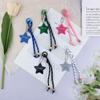 Nuevo creativo estilo miu color acrílico lentejuelas estrellas cordón de nailon cadena para teléfono móvil llavero colgante para bolso