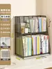 Estantería de Escritorio Simple Vertical en Capas Soporte para Libros Organizador de Almacenamiento de Libros Estudiante Dormitorio Escritorio de Oficina Estante de Almacenamiento