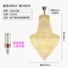 Lustre de cristal francês vintage, luminária de escada em caracol estilo villa, lustre de casamento estilo europeu, lustre decorativo para tetos altos de apartamentos duplex