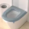 Cojín impermeable para asiento de inodoro universal para todas las estaciones anillo de espuma para inodoro cubierta de asiento de inodoro de otoño e invierno lavable y limpiable en casa