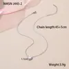 Moda Transfronteiriça Popular Venda Quente Borboleta Coração Aço Inoxidável Design de Colar Luxo Acessível Versátil Ouro 18K Banhado Corrente da Clavícula