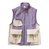 Roupa de Montanha para Uso ao Ar Livre! Novos Modelos de Primavera e Outono para Homens e Mulheres, Colete Casual Funcional Leve para Trabalho, Colete com Gola Alta, Jaqueta Curta sem Mangas