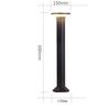 Lámpara LED de césped para exteriores, impermeable, para pasillo, villa, jardín, cuadrada, impermeable, para paisajismo.