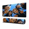 Mouse pad grande de anime para meninas, tapete para computador, laptop, com trava de borda, tapete para teclado, tapete de mesa grande para escritório