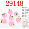 Juguete de Comida de Manzana Realista Colorido Tridimensional Colgante de Fruta Pendientes Dulces Lindos Hechos a Mano Pulsera Accesorios DIY