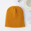 Novo Chapéu de Lã Casual Moda Coreana Circunferência da Cabeça Grande Multicor Outono e Inverno Quente Cor Sólida Chapéu Pulôver de Tricô Chapéu de Tricô