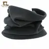 Bufanda de forro polar para deportes al aire libre para hombres y mujeres en invierno, máscara de ciclismo, cubierta para el cuello con cordón multifunción, gorro