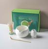 Conjunto de chá matcha transfronteiriço, conjunto de 7 peças, conjunto de 4 peças, tigela matcha com boca, chá japonês, fábrica de chá Bai Benli