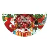 Bandeira de meia-lua de Natal da Amazon, nova, transfronteiriça, bandeira em leque para festas, bandeira decorativa para reuniões, decoração de cena e criação de uma atmosfera festiva