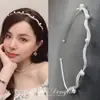Livro Vermelho Pequeno Pedra Olho de Gato Strass Liga Estilo Coreano Pérola Fina Faixa de Cabelo Moda Faixa de Cabelo para Lavar o Rosto Presilha de Cabelo Acessórios de Cabelo Transfronteiriços