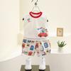 7822 Roupa Infantil Conjunto de Colete de Verão 2026 Novo Colete Cartoon para Bebê Shorts de Bebê Roupas Finas para Meninos